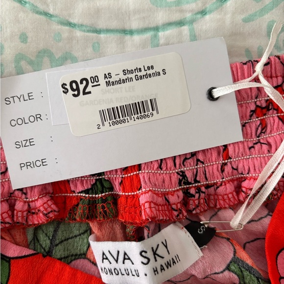 Ava Sky NWT Mandarin Gardenia Shorts - Picture 4 of 4